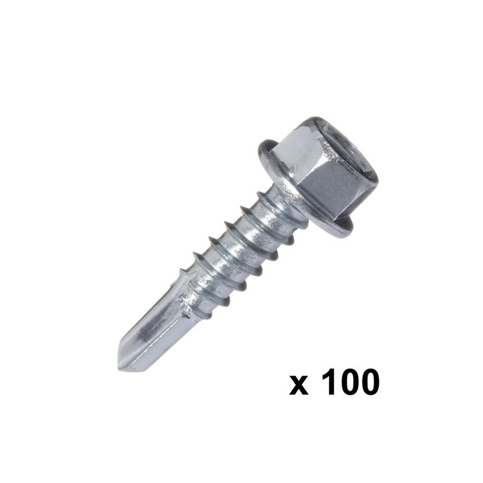 100 x Carbon steel TEK Screws (GS-TEK22)