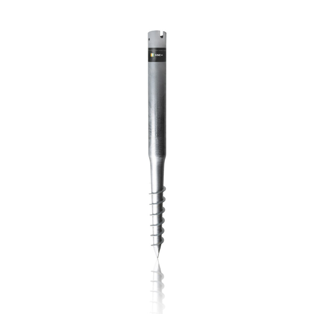 ground screw for solar foundations