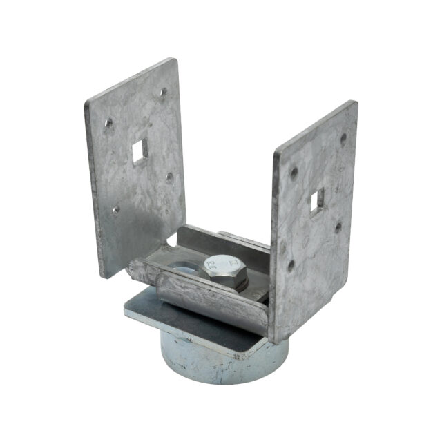 Adjustable Post 'U' Bracket - The Ground Screw Centre