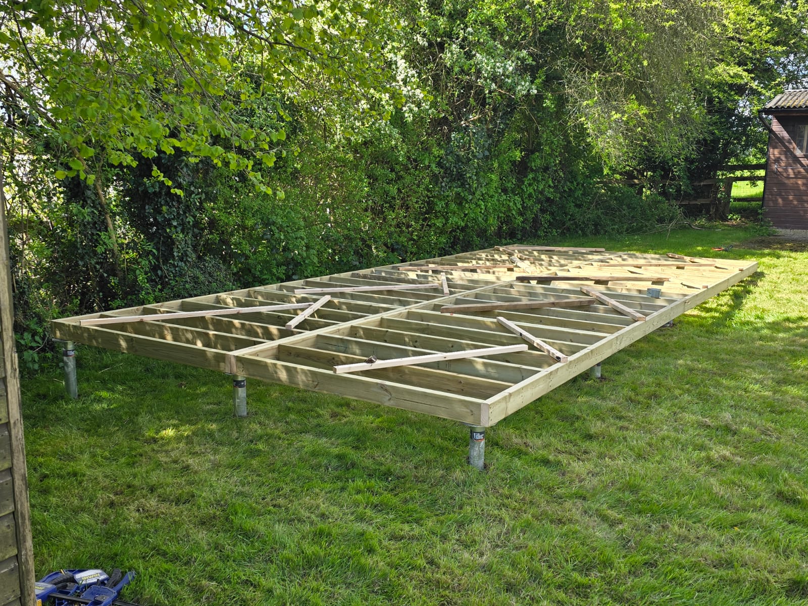 ground screw garden rooms