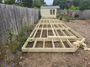 ground screw garden room