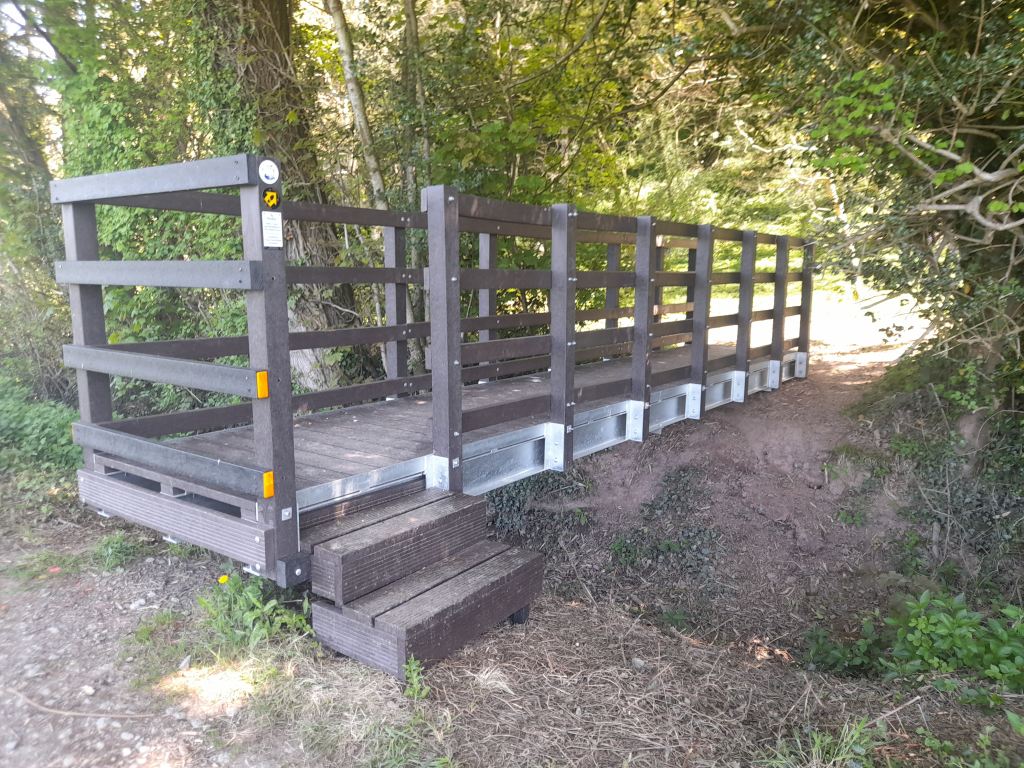 Powys bridge ground screw installation