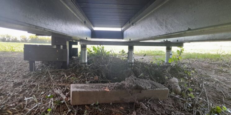 Powys bridge ground screw installation