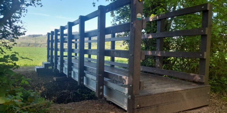 Powys bridge ground screw installation
