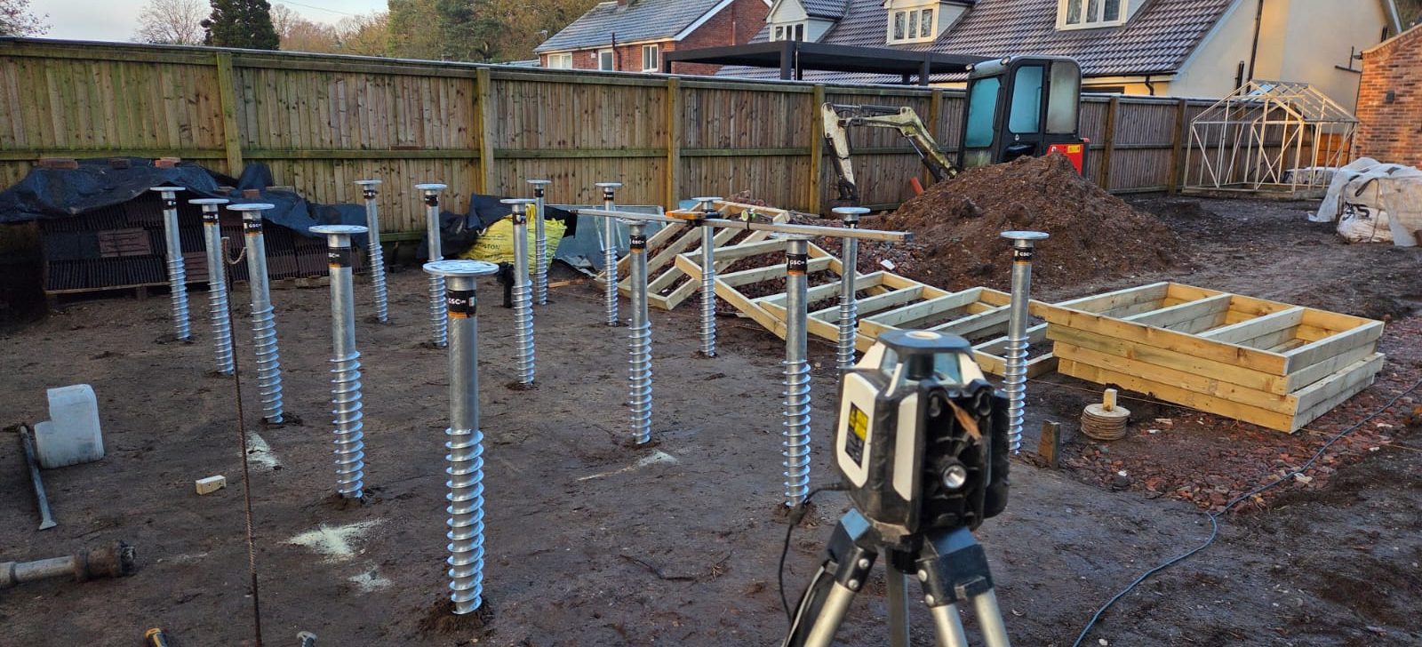 ground screws in winter