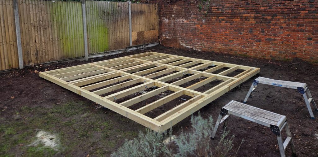 ground screws for garden room