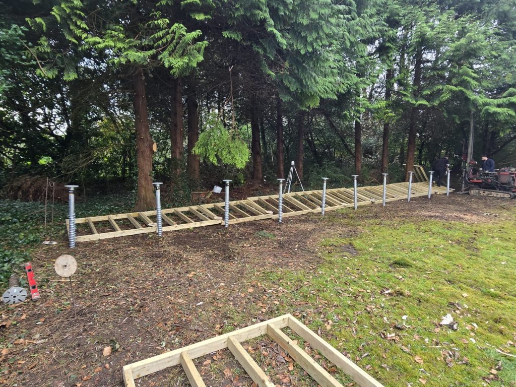 A very large garden room base