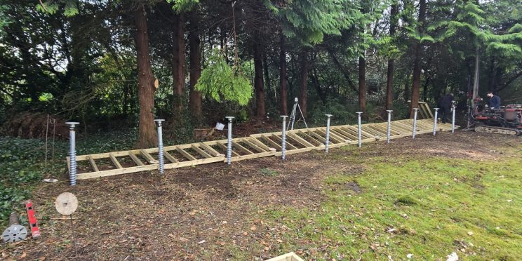 A very large garden room base