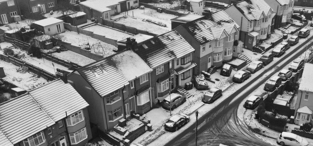 construction in winter
