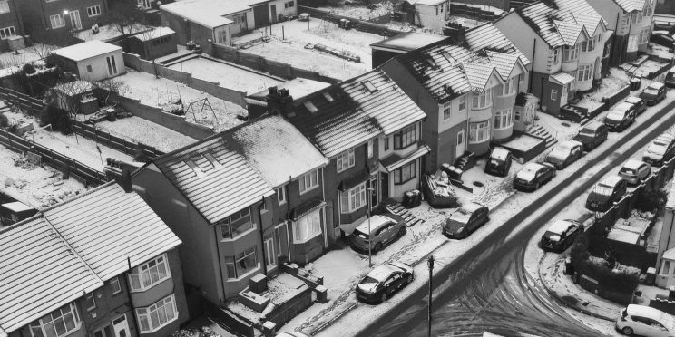 construction in winter