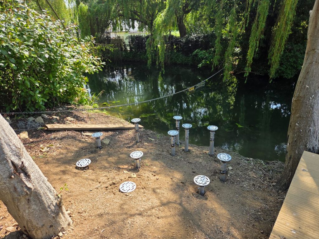 boathouse ground screw build