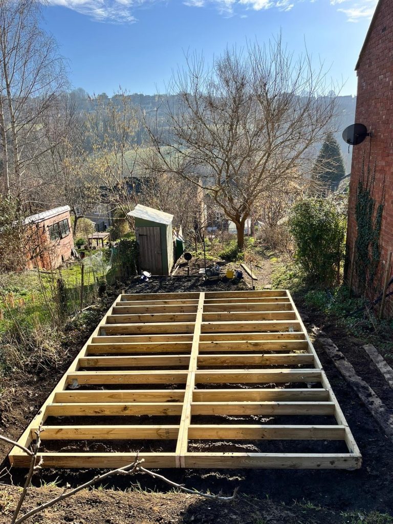 sloped construction