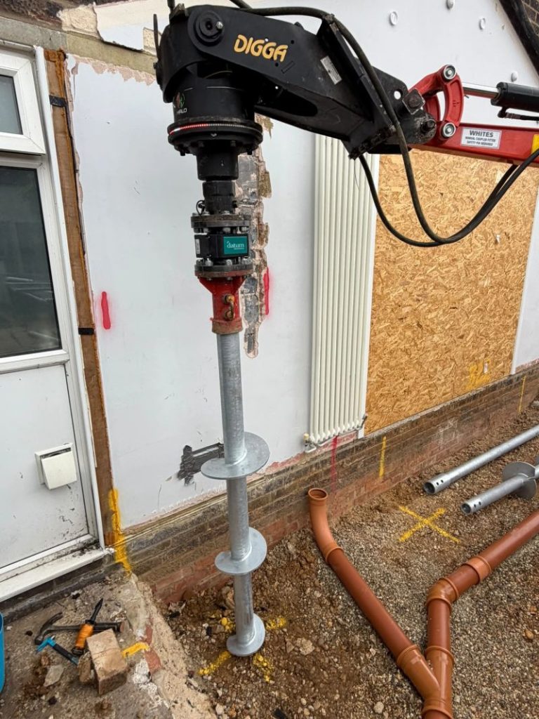 screw pile install